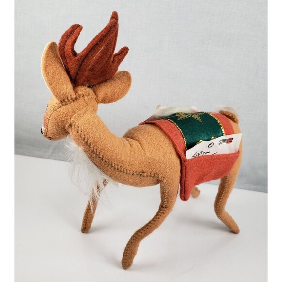 Annalee Dolls 8" Reindeer With Saddlebags Carrying Letters 1998 - Picture 6 of 16